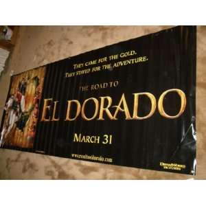  THE ROAD TO EL DORADO Movie Theater Display Banner 