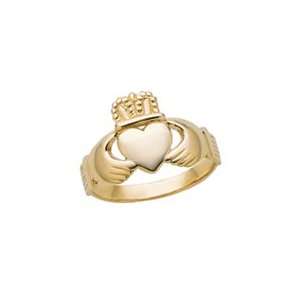  14kt. Gold, Ladies Claddagh Ring (Size 5): Jewelry