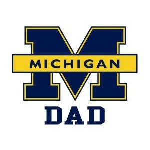 UNIVERSITY OF MICHIGAN WOLVERINES DAD clear vinyl decal 