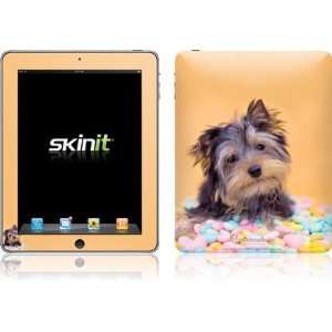  Skinit Yorkie Puppy with Candy Vinyl Skin for Apple iPad 1 