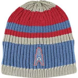  Reebok Houston Oilers Cuffless Retro Knit Hat: Sports 