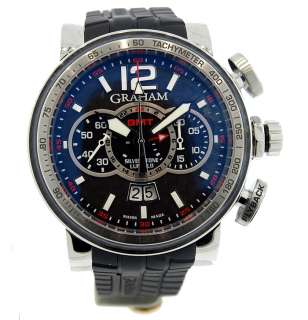 Graham Big Silverstone Luffield Chronograph Flyback GMT Watch 2BLAH 