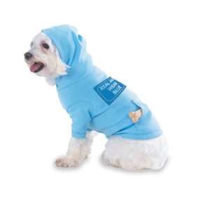  MEN WEAR BLUE Hooded (Hoody) T Shirt with pocket for your Dog or Cat 