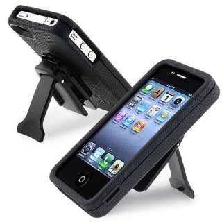   Glove Snap On Flex Case W/ Kickstand iPhone 4S 4G Verizon ATT  