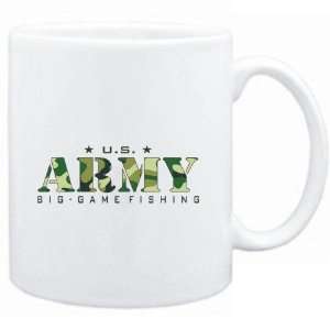  Mug White  US ARMY Big Game Fishing / CAMOUFLAGE  Sports 