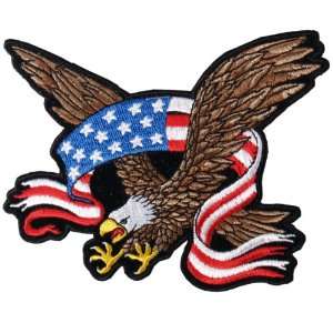  American Flag Banner Eagle Patch: Automotive