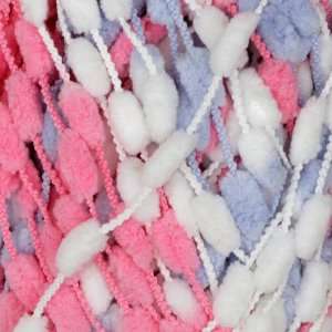  Bernat Baby Pom Pom Yarn (22305) Pink/Blue/White By The 