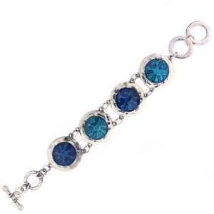  Heirloom Seaside Bracelet with Toggle Bar in Cerulean Sea Blue