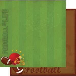    Sided Cardstock 12X12 Football Is Life 