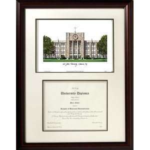  St. Johns University Scholar Framed Lithograph with 