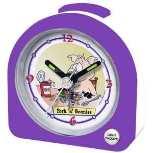  Pork n Beanies Mini Travel Alarm Clock: Kitchen & Dining
