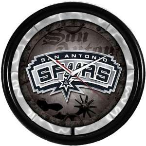  San Antonio Spurs Plasma Motion Clock: Sports & Outdoors