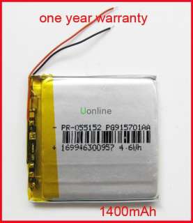 New 3.7V 1400mAh lithium battery For  PSP GPS 055152  