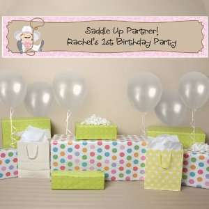  Little Cowgirl   Personalized Birthday Party Banner: Toys 