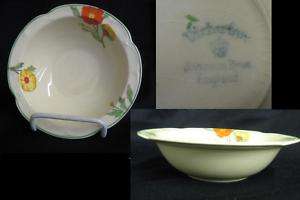 JOHNSON BROTHERS VICTORIAN YELLOW & ORANGE FLORAL BOWLS  