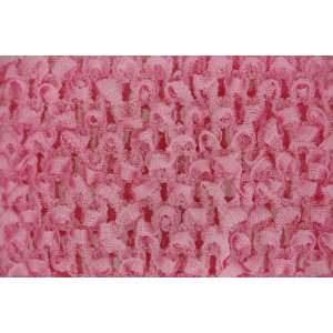  Woven Crochet Stretch Fabric Headbands (1.5) Pink5 Pieces 