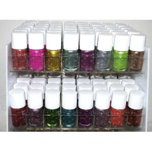 Crystal Sand Dust Style 16 Piece Color Nail Lacquer Combo Set + 6 Sets 