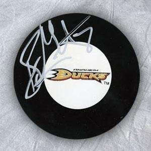 Ryan Getzlaf Autographed Puck   Autographed NHL Pucks  