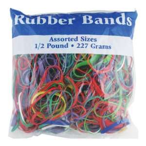   Dimensions 227g/ 0.5 lbs. Rubber Bands, Case Pack 48: Office Products