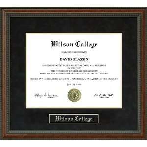 Wilson College Diploma Frame 