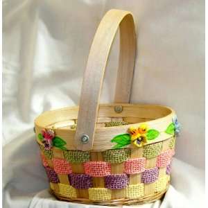  Wooden 3D Flower Easter Basket Toys & Games