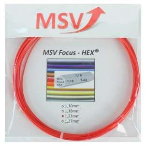   Sports MSV Focus Hex 123 Red Tennis String Red