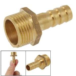   Thread Gold Tone Brass Barb Straight Hose Fittings: Home Improvement