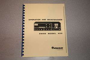 SWAN 400 HF Transceiver Manual   COMPLETE   