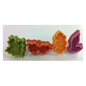    NY CAKE Leaves Set Plunger and Cutter, Set of 4: Kitchen & Dining
