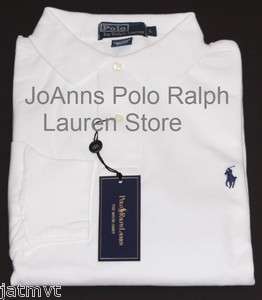 NEW POLO RALPH LAUREN MENS POLO WHITE CLASSIC FIT SHIRT  
