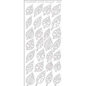    Leaves Small Peel Off Stickers 4x9 Sheet Black Electronics