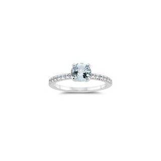   14 Cts Sky Blue Topaz Engagement Ring in 14K White Gold 9.0: Jewelry