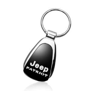   Patriot Black Tear Drop Auto Key Chain, Official Licensed Automotive
