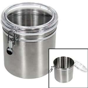    2 Jumbo Stainless Steel Kitchen Canisters