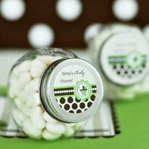  Baby Green Personalized CandyJar Favors: Health & Personal 