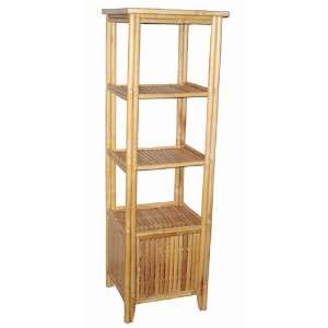   Rectangular Shelf with Bottom Storage by Bamboo 54