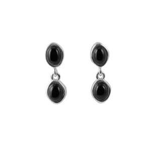  Barse Sterling Silver Double Drop Post Earrings: Jewelry