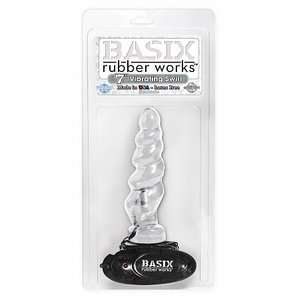  Basix 7in Vibrating Swirl Clear (Package of 2) Health 