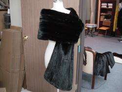 BALENCIAGA DARK RANCH MINK SHAWL WRAP CAPE STOLE Coat Value $16,500 
