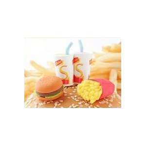  Japanese Fast Food Erasers 4 Pc: Everything Else