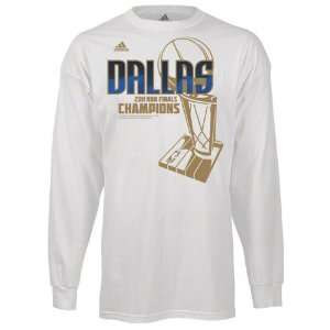 Adidas Dallas Mavericks 2011 Nba Champions Long Sleeve Locker Room T 