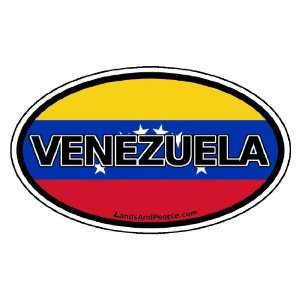 Venezuela Flag Car Bumper Sticker Decal Oval