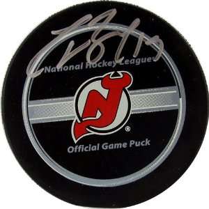 Travis Zajac Autographed Hockey Puck