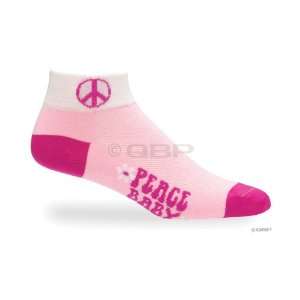  DeFeet Speede Womens Earth Eator Peace Pink SM Sports 