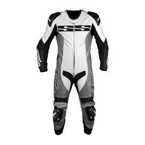   Twist Of Fate 1 Piece Leather Race Suit White/Silver/Black 52 870219