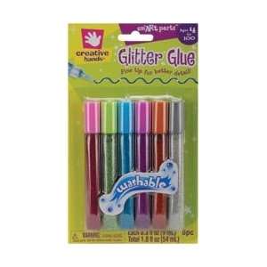 Fibre Craft Mighty Fine Glitter Glue Pens 5/Pkg Jewel 