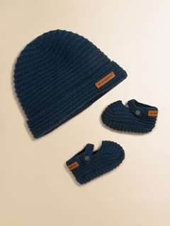 Burberry   Infants Cashmere Hat & Booties Set