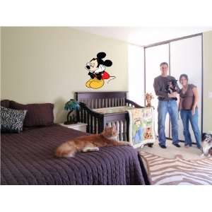 MICKEY MOUSE CARTOON WALL COLOR STICKER MURAL DISNEY 