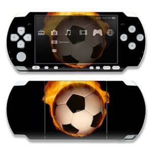  Sony PSP 1000 Skin Decal Sticker  Fire Soccer: Everything 