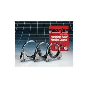 Borla 18225 Clamps   Borla Stainless Steel Saddle Clamps Exhaust Clamp 